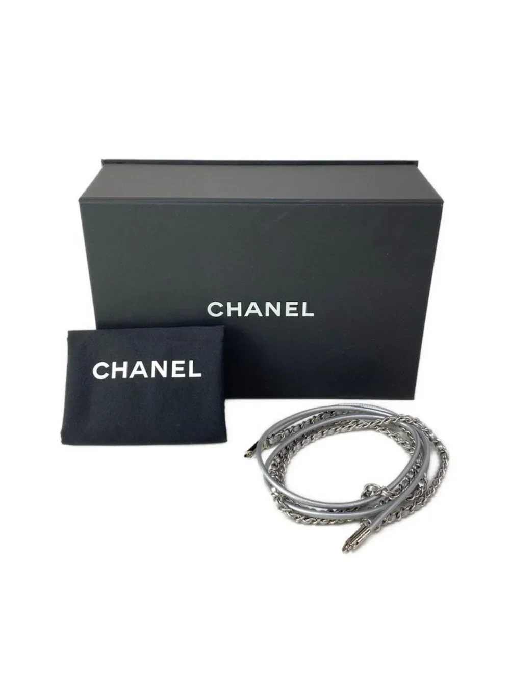 Chanel Handbag 22 Mini Silver Lambskin